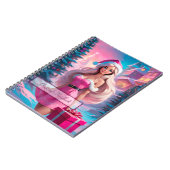 Mooi Roze Kerstmis Meisje 01 Notitieboek (Linkerzijde)
