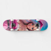 Mooi Roze Kerstmis Meisje 01 Persoonlijk Skateboard (Horizontaal)