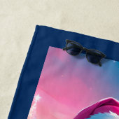 Mooi Roze Kerstmis Meisje 01 Strandlaken (In situ)