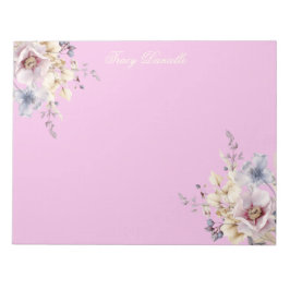 Mooi Roze Lente Bloemen Boeket  Notitieblok