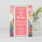 Mooi Roze Magisch Prinsessenkasteel Kaart (Staand voorkant)