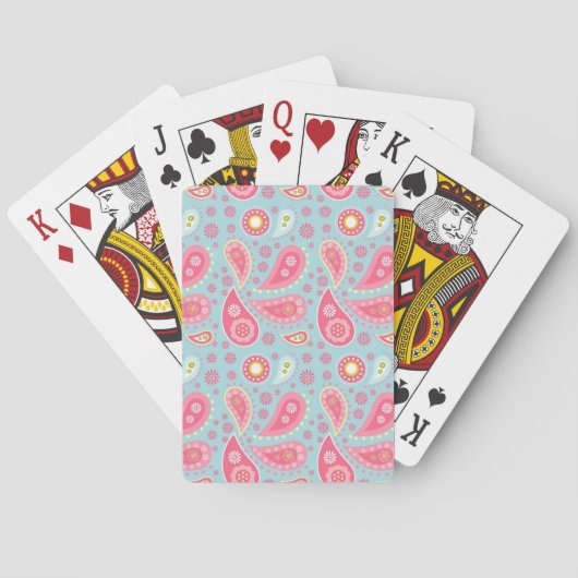 Mooi roze meisjesachtige cadeau-ideeën voor meisje pokerkaarten (Achterkant)