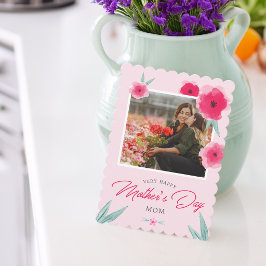 Mooi roze Moederdag foto Feestdagenkaart