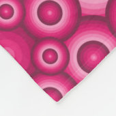 Mooi roze monochroom geometrisch patroon fleece deken (Hoek)