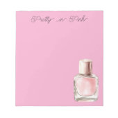 Mooi roze nagellak notitieblok (Voorkant)
