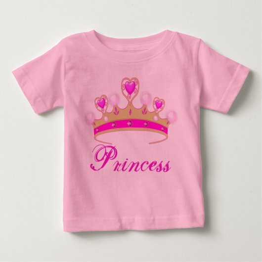 Mooi Roze Prinsessen Tiara Baby Tutu Rompertje (Voorkant)