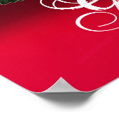 MOOI ROZE ROOS MONOGRAM POSTER (Hoek)