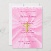 Mooi Roze Satijn Religieus Vrijgezellenfeest Kaart (Achterkant)