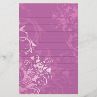 mooi roze spiraal bloemmotief gelinieerd papier