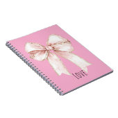 Mooi Roze Strik Notitieboek (Rechterzijde)