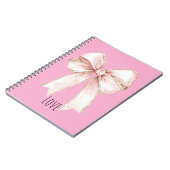Mooi Roze Strik Notitieboek (Linkerzijde)