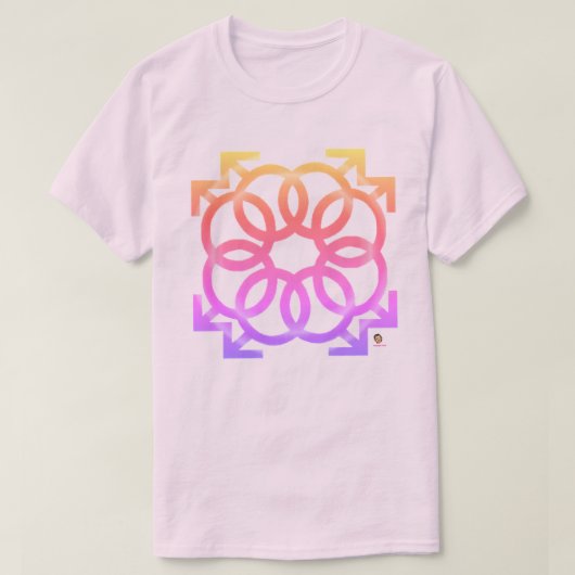 "Mooi ROZE"  VERVAAGDE T-Shirt (Design voorkant)