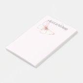 Mooi Roze Vlinder Geloof in Dromen Post-it® Notes (Schuin)
