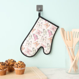 Mooi Roze Vlinder Patroon Ovenwant