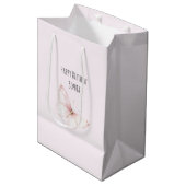 Mooi Roze Vlinder Verjaardag Medium Cadeauzakje (Voorkant Gekanteld)