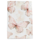 Mooi Roze Vlinders Verjaardag Medium Cadeauzakje (Voorkant)