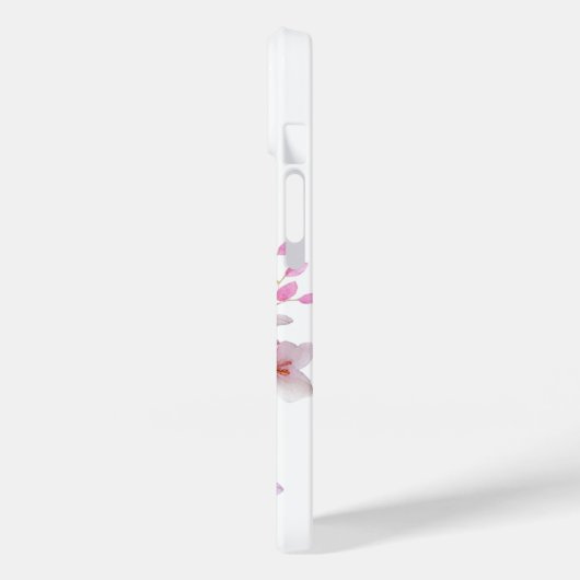 Mooi roze waterverf kersenbloesems script Case-Mate iPhone case (Achterkant / Links)