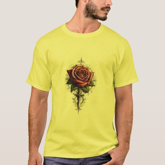 Mooi Rozen kompas T-shirt (Voorkant)