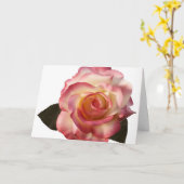 Mooi Rozen Wenskaart. Kaart (Gele Bloem)