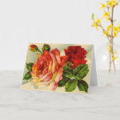 Mooi rozenboeket kaart (Gele Bloem)
