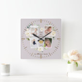 Mooi 's werelds beste oma foto Moederdag Vierkante Klok (Huis)