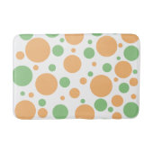 Mooi saliegroen oranje polka stippen badmat (Voorkant)