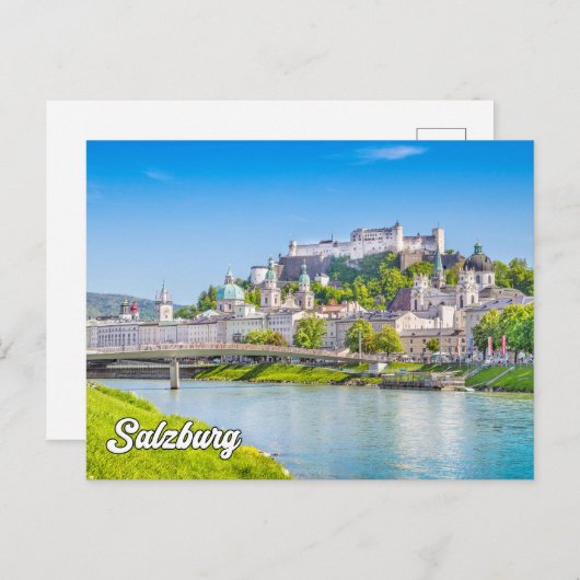 Mooi Salzburg, Oostenrijk Briefkaart (Voorkant / Achterkant)
