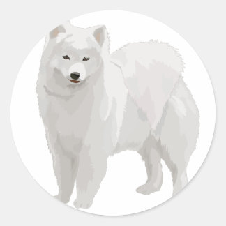 Mooi Samoyed Ronde Sticker