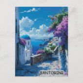 Mooi Santorini Griekenland Ocean Uitzicht Briefkaart (Voorkant)