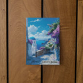 Mooi Santorini Griekenland Ocean Uitzicht Briefkaart