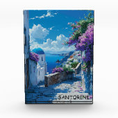 Mooi Santorini Griekenland Ocean Uitzicht Fotoblokken (Voorkant)