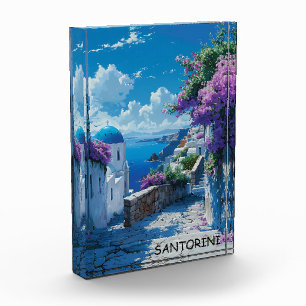 Mooi Santorini Griekenland Ocean Uitzicht Fotoblokken