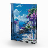 Mooi Santorini Griekenland Ocean Uitzicht Fotoblokken (Rechts)