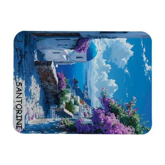 Mooi Santorini Griekenland Ocean Uitzicht Magneet (Horizontaal)