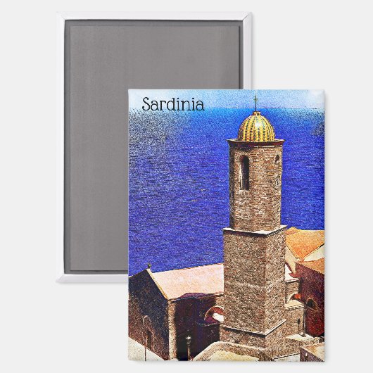 Mooi Sardinië Italiaans eiland Mediterraan Magneet (Voorkant / Achterkant)