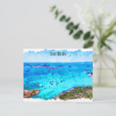 Mooi Sardinië Italië Mediterraan landschap Briefkaart (Staand voorkant)