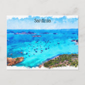 Mooi Sardinië Italië Mediterraan landschap Briefkaart (Voorkant)