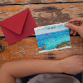 Mooi Sardinië Italië Mediterraan landschap Briefkaart