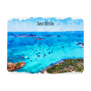 Mooi Sardinië Italië Mediterraan landschap Magneet