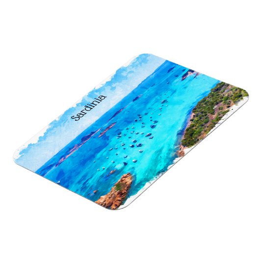Mooi Sardinië Italië Mediterraan landschap Magneet (Linkerzijde)