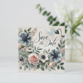 Mooi Save the Date Print Design Kaart (Staand voorkant)