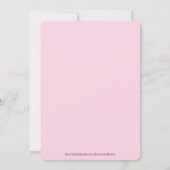 Mooi Save The Date Roze Liefde Bruiloft Kaart (Achterkant)