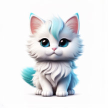 Mooi schattig kattenontwerp voor print 6500 op 650