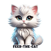 Mooi schattig kattenontwerp voor print 6500 op 650 t-shirt