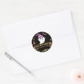 Mooi schattig klein halloween boo Sinaasappel Baby Ronde Sticker (Envelop)
