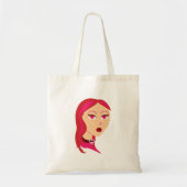 Mooi schedel meisje tote bag (Voorkant)