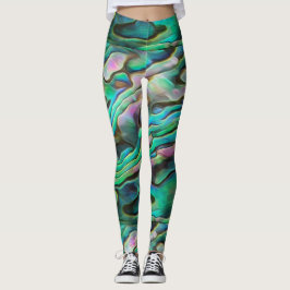 Mooi Schilderachtige Paua Abalone Legging