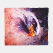 mooi schilderij van adelaars op een abstracte acht fleece deken (Voorkant (Horizontaal))