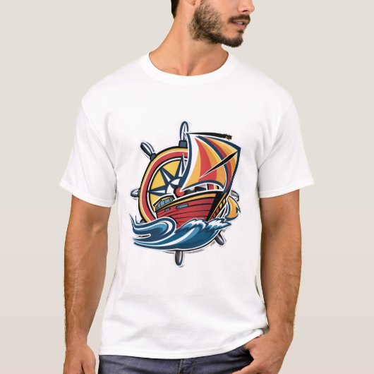 Mooi schip t-shirt (Voorkant)