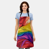 Mooi Schort in regenboogkleuren (Gedragen)
